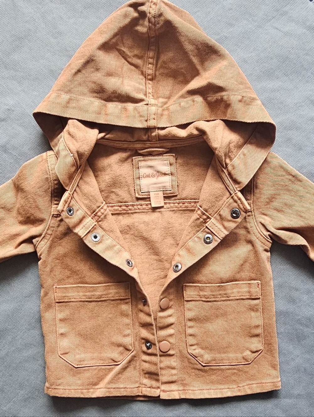 Cat & Jack Hooded Jacket in Rust Orange